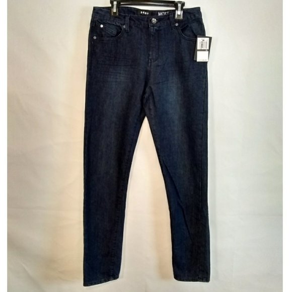 DKNY Mott Straight Jeans Blue/Black Boys 16 NEW - Picture 1 of 6